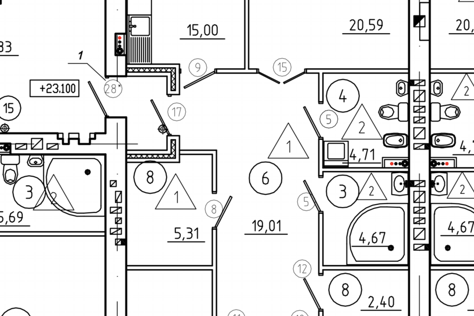Продаётся 3-комнатная квартира, 109 м²