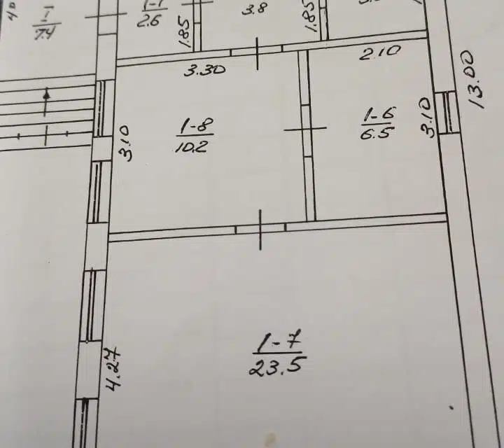 Продаётся 1-этажный дом, 80 м²
