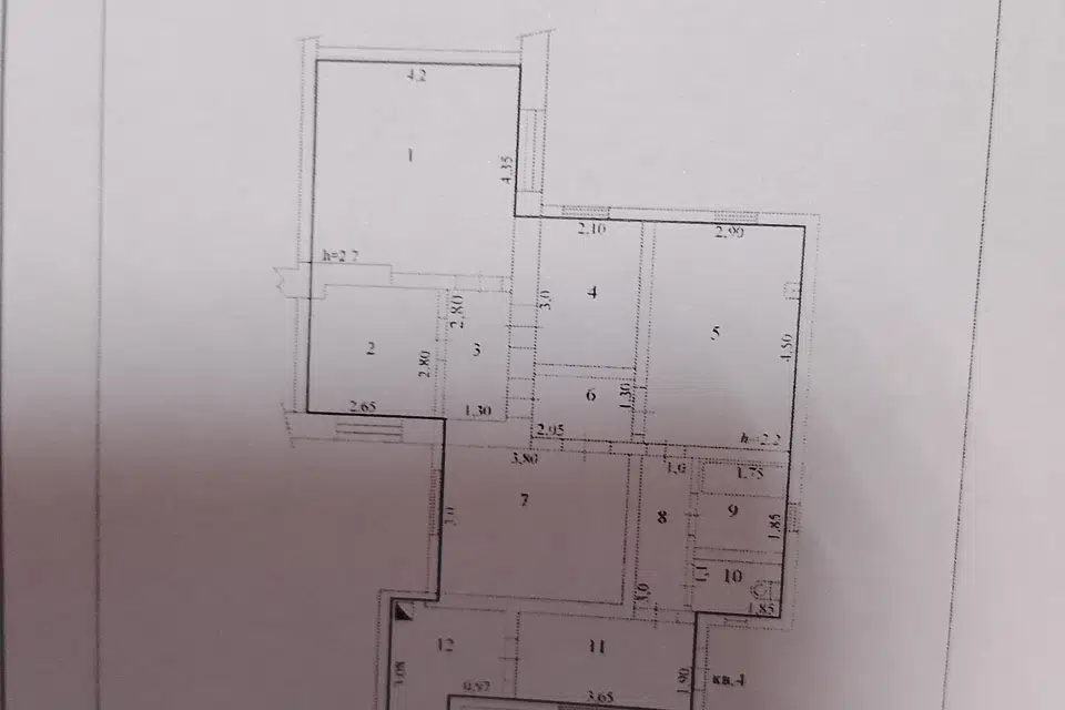 Продаётся 4-комнатная квартира, 84 м²