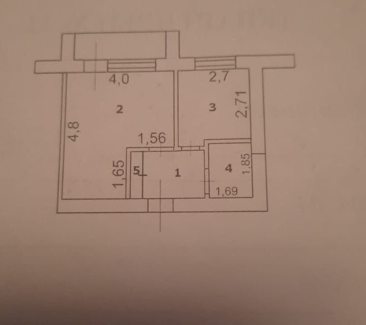 Продаётся 1-комнатная квартира, 31 м²
