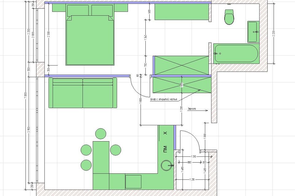 Продаётся 2-комнатная квартира, 47.4 м²