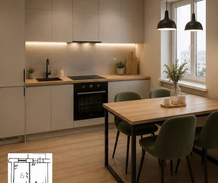 Продаётся 1-комнатная квартира, 29 м²