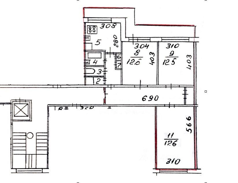 Продаётся 3-комнатная квартира, 70.4 м²