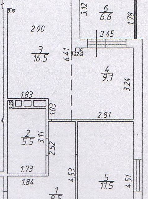 Продаётся 1-комнатная квартира, 52.1 м²