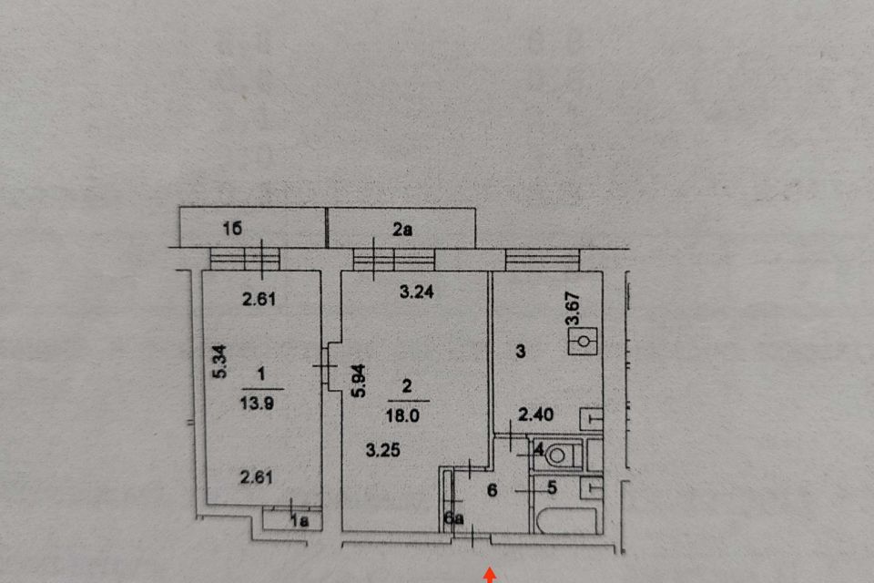 Продаётся 2-комнатная квартира, 48 м²