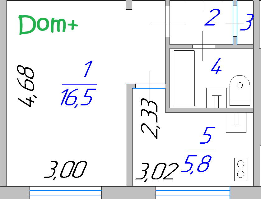 Продаётся 1-комнатная квартира, 30 м²