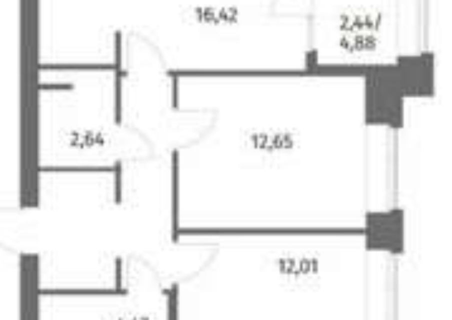 Продаётся 2-комнатная квартира, 58 м²