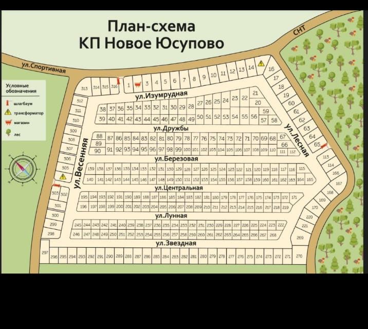 Юсупово карты