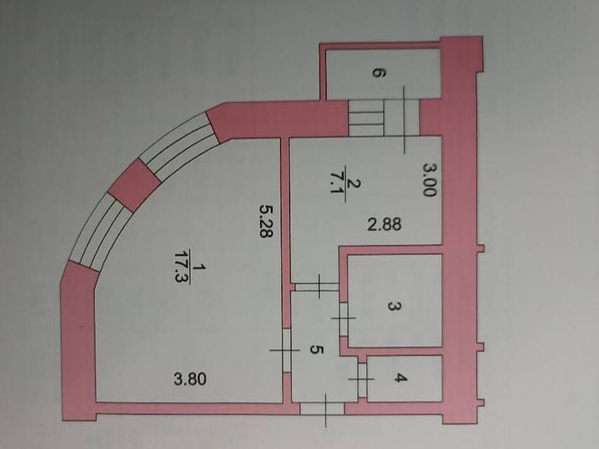 Продаётся 1-комнатная квартира, 31.6 м²