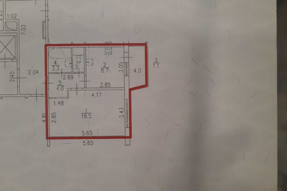 Продаётся 1-комнатная квартира, 35.6 м²