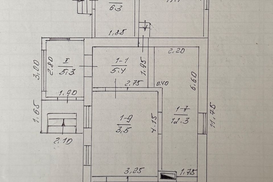Продаётся 1-этажный дом, 85 м²