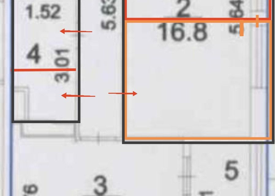 Продаётся 1-комнатная квартира, 48.3 м²