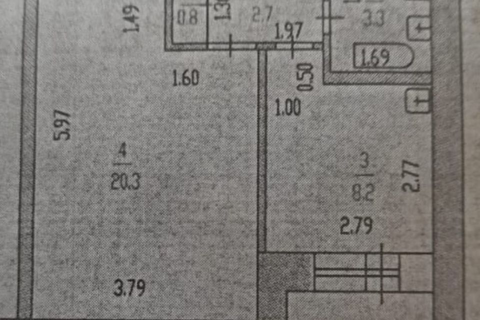 Продаётся 1-комнатная квартира, 38 м²