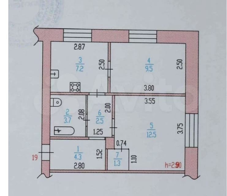 Продаётся 2-комнатная квартира, 41 м²