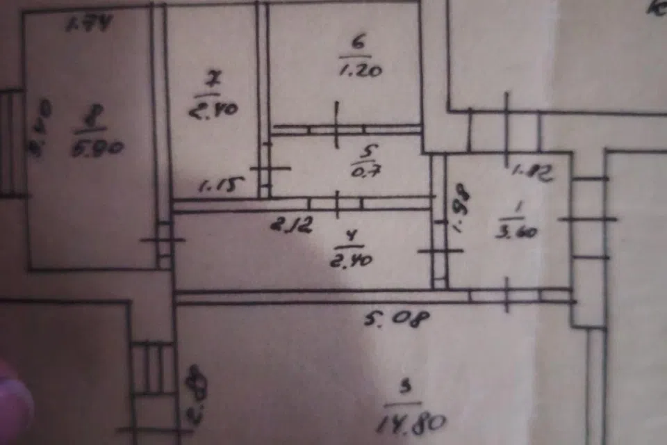 Продаётся 2-комнатная квартира, 63 м²
