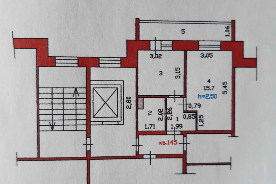 Продаётся 1-комнатная квартира, 38.8 м²