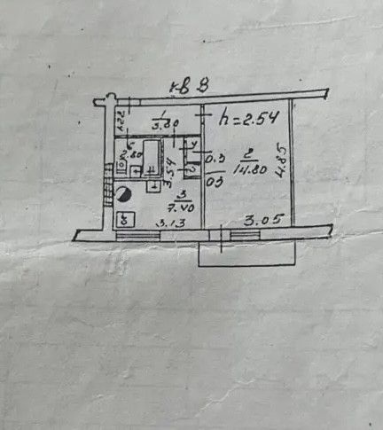 Продаётся 1-комнатная квартира, 30 м²