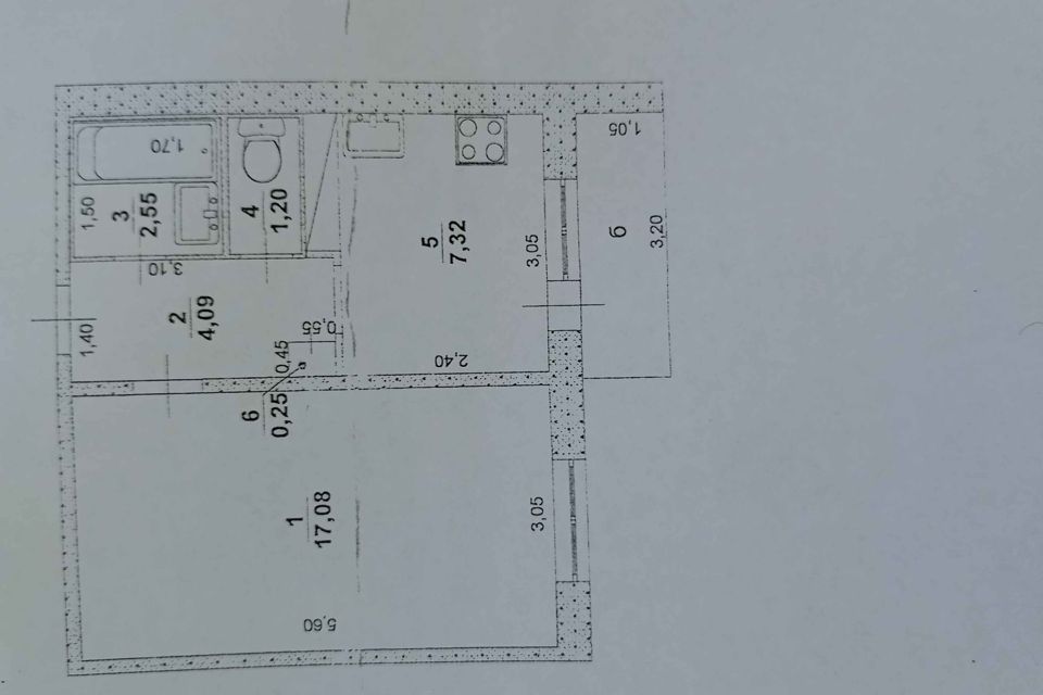 Продаётся 1-комнатная квартира, 32.49 м²