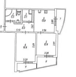 Продаётся 2-комнатная квартира, 60 м²