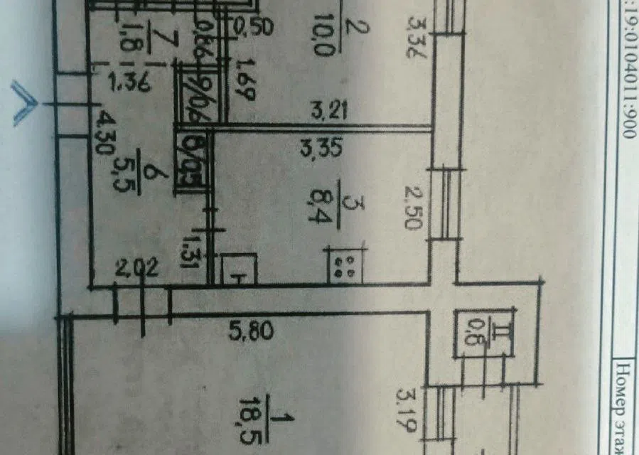 Продаётся 2-комнатная квартира, 52 м²