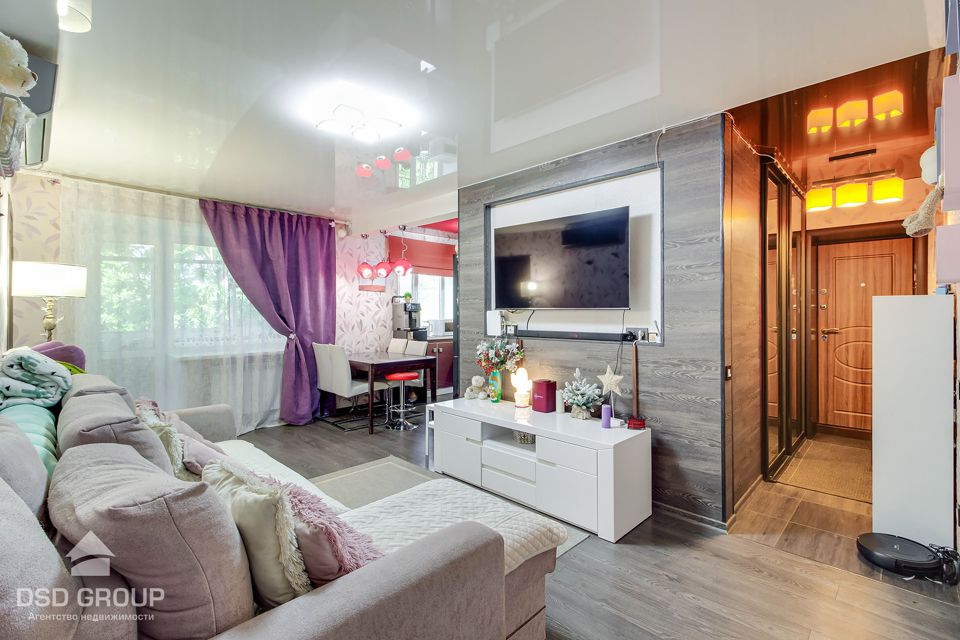 Продаётся 3-комнатная квартира, 55.4 м²