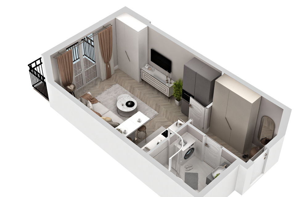 Продаётся студия, 25.7 м²