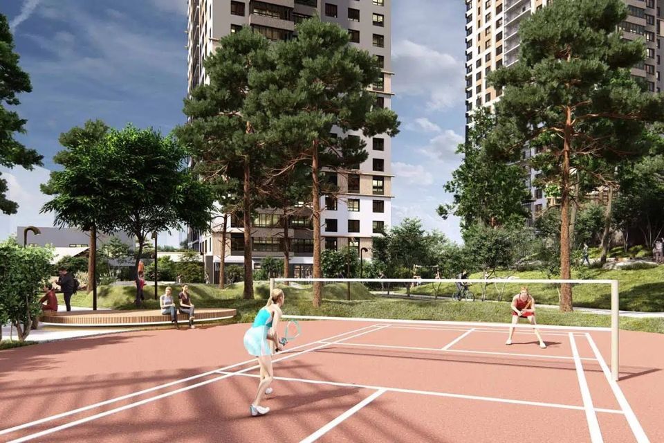 Продаётся 1-комнатная квартира, 59.4 м²