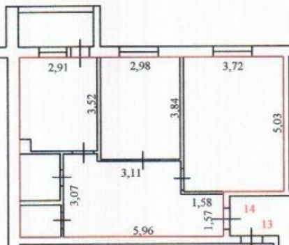 Продаётся 2-комнатная квартира, 58 м²