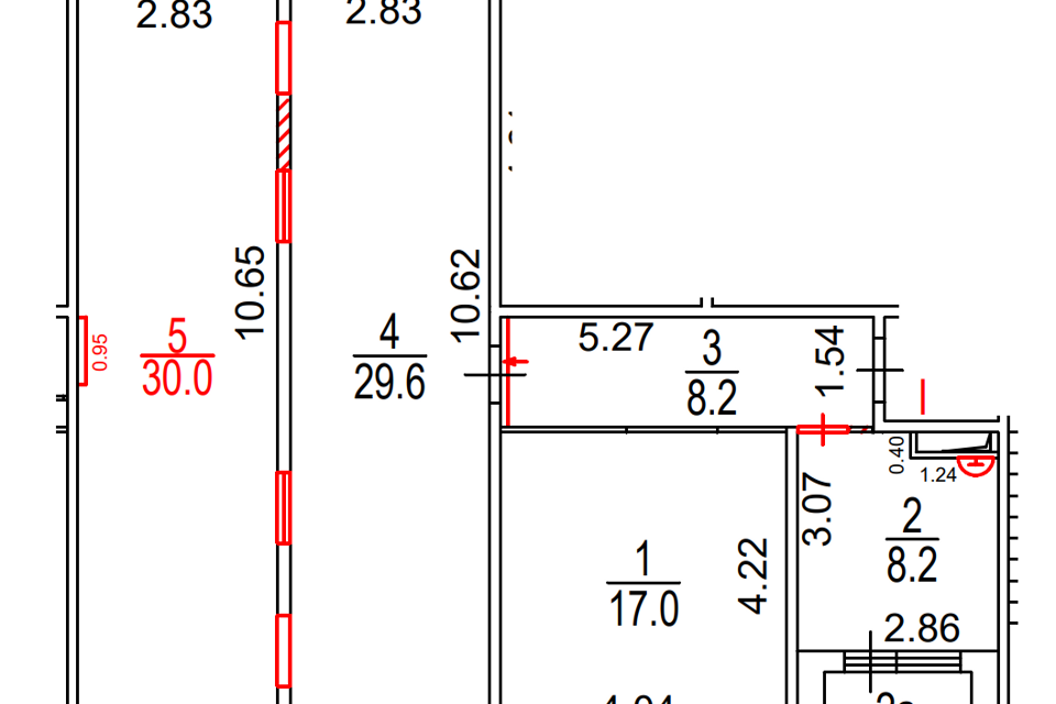 Продаётся 4-комнатная квартира, 93 м²