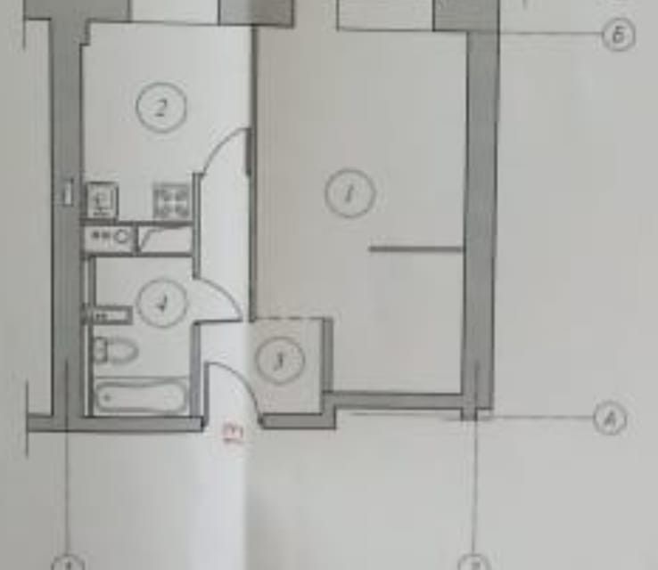 Продаётся 1-комнатная квартира, 39.7 м²