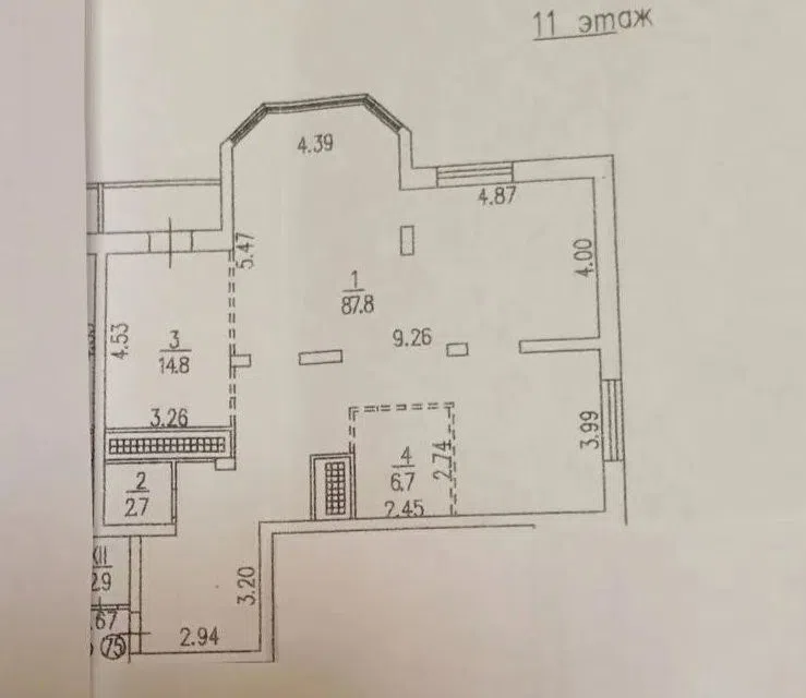 Продаётся 2-комнатная квартира, 115 м²