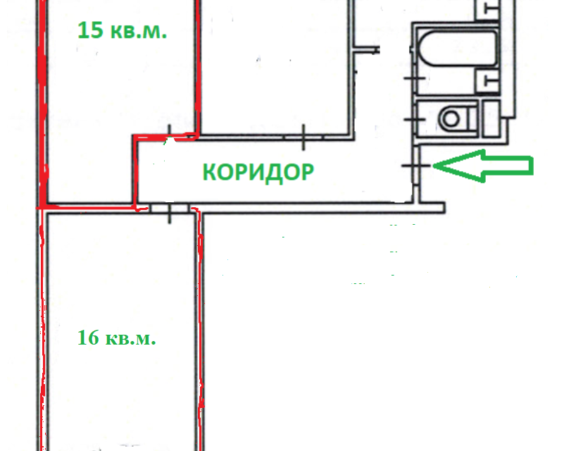 Смежно изолированная. Сумской проезд 29