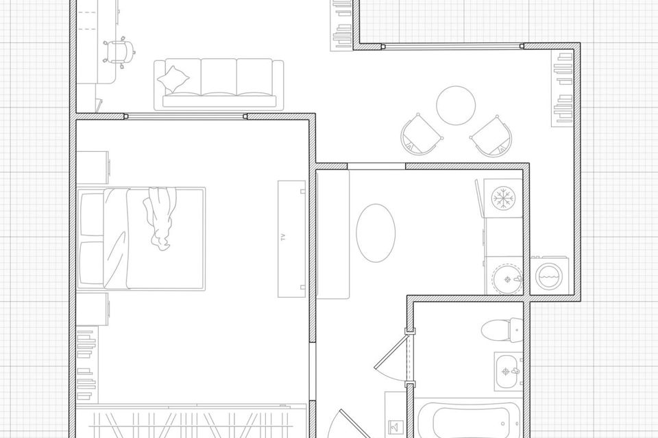 Продаётся 1-комнатная квартира, 38 м²