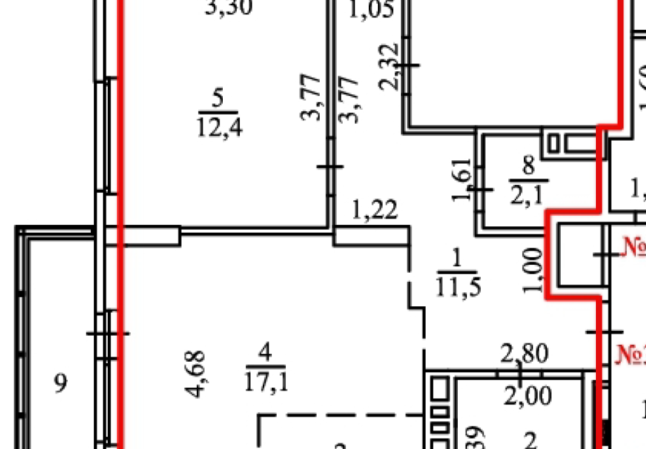 Продаётся 3-комнатная квартира, 84.6 м²