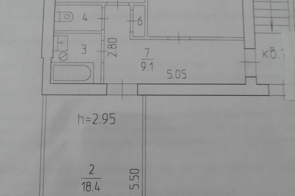 Продаётся комната в 2-комн. квартире, 23 м²