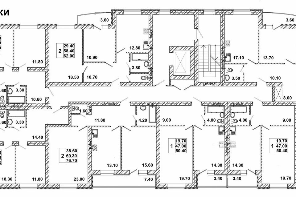 Продаётся 1-комнатная квартира, 50 м²