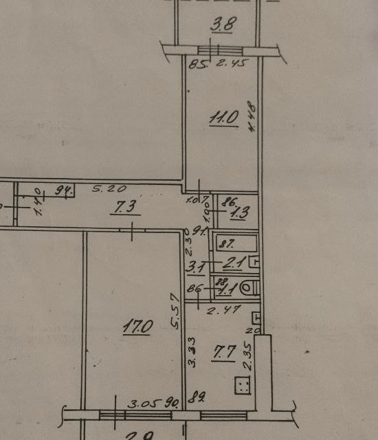 Продаётся 2-комнатная квартира, 50.6 м²