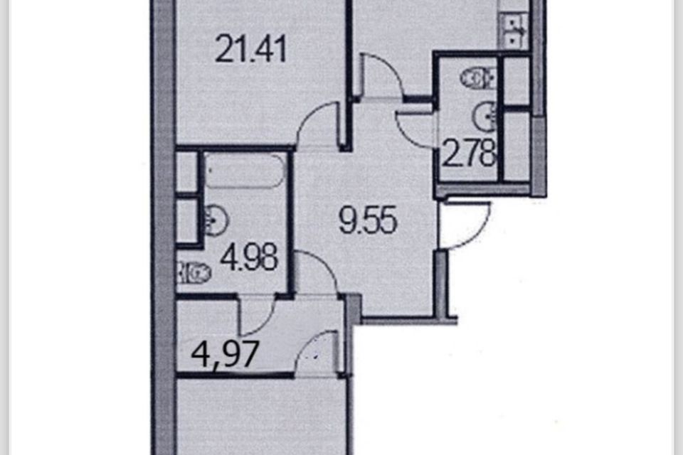 Продаётся 2-комнатная квартира, 76 м²