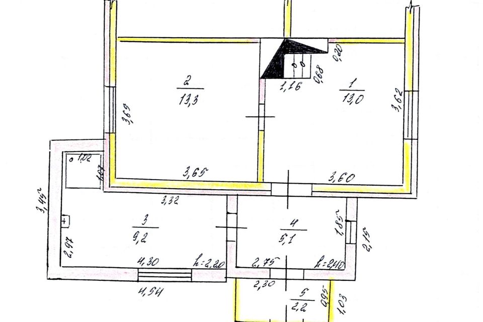 Продаётся 1-этажный дом, 42.8 м²
