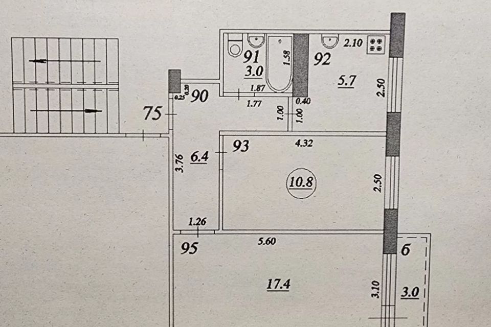 Продаётся 2-комнатная квартира, 44 м²