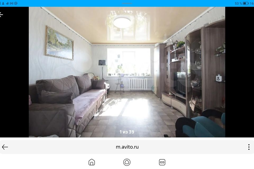 Продаётся 3-комнатная квартира, 63.2 м²