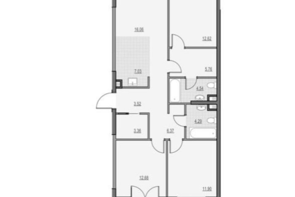 Продаётся 4-комнатная квартира, 88.1 м²