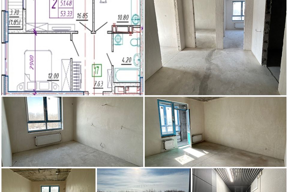 Продаётся 2-комнатная квартира, 51.2 м²