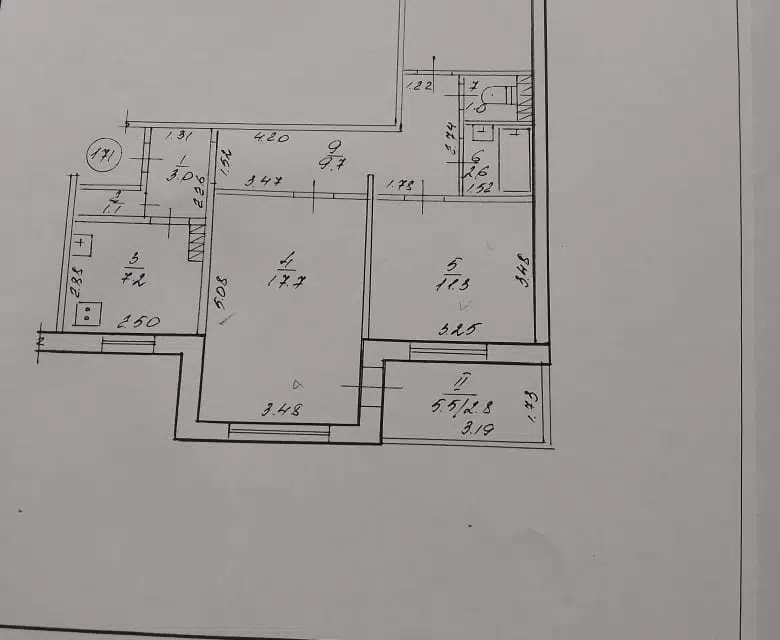 Продаётся 3-комнатная квартира, 70 м²