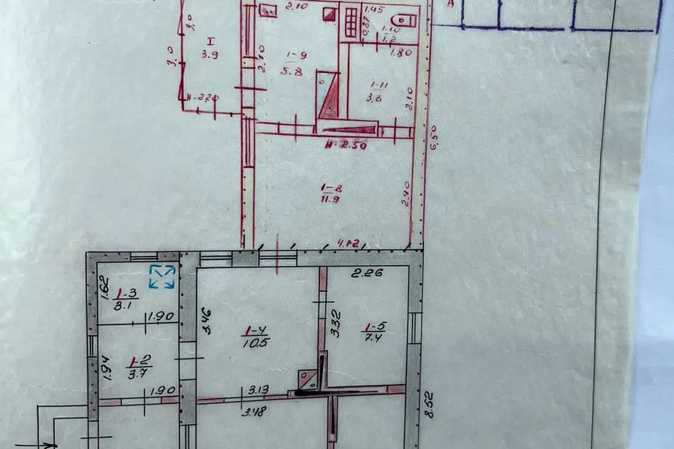 Продаётся 1-этажный дом, 82 м²