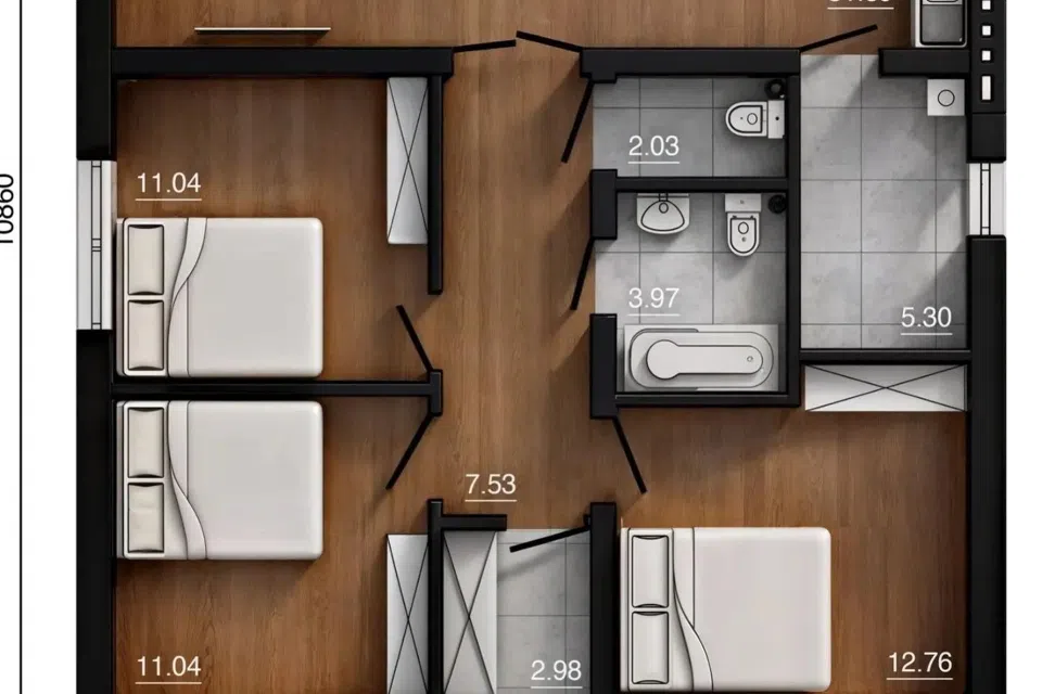 Продаётся 1-этажный дом, 85 м²