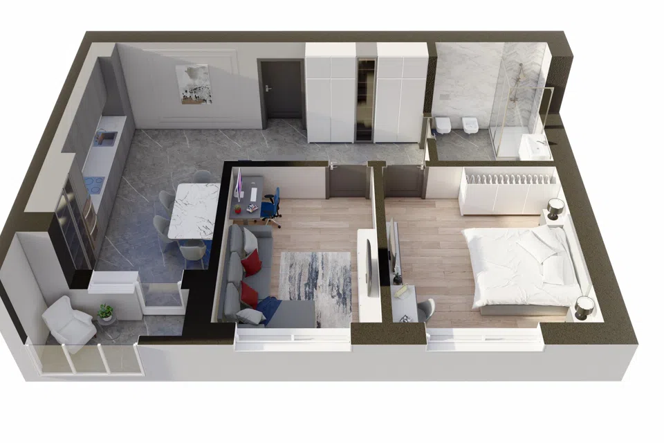 Продаётся 2-комнатная квартира, 74.4 м²