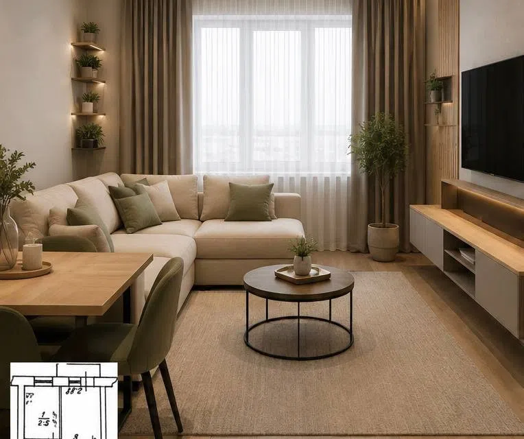 Продаётся 1-комнатная квартира, 29 м²