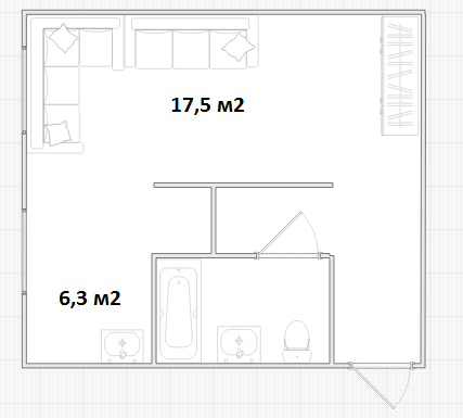 Продаётся 1-комнатная квартира, 31.2 м²