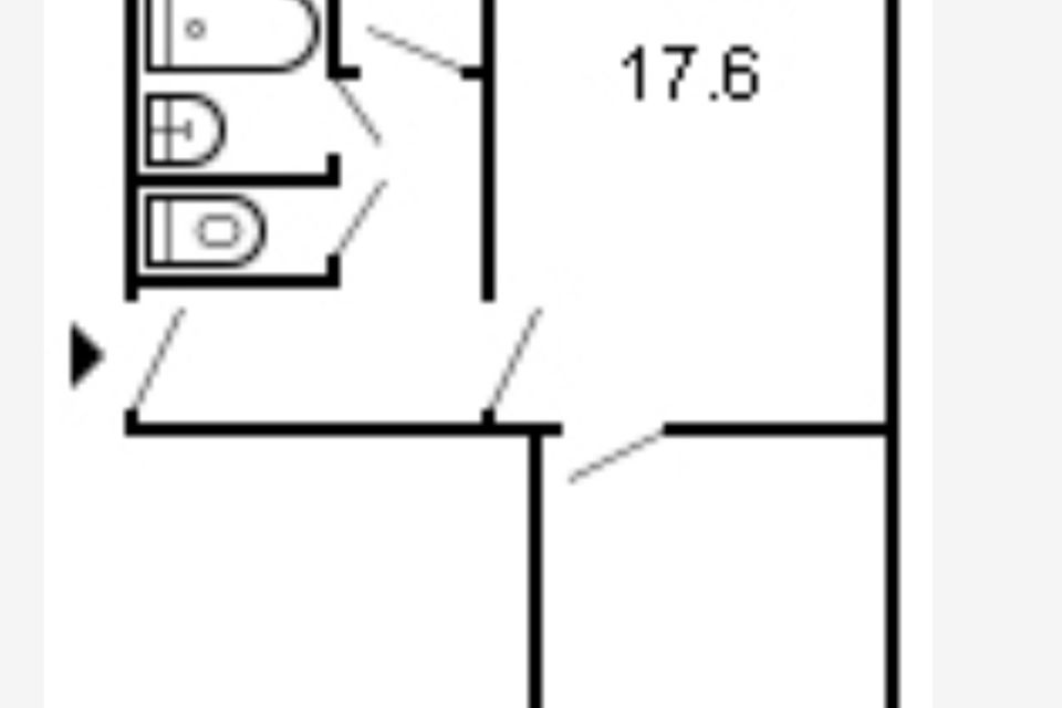 Продаётся 2-комнатная квартира, 45.7 м²